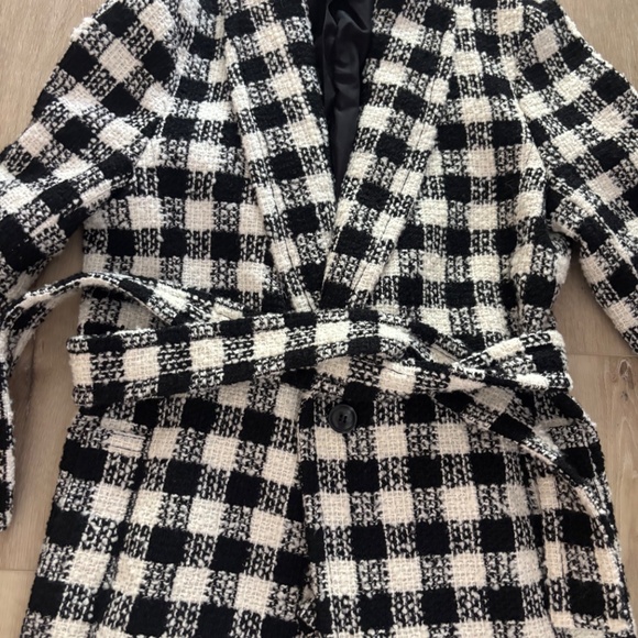 Ann Taylor Houndstooth black and white Small - Picture 2 of 4